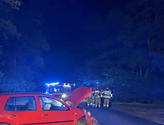 Wypadek na DK36 w Siścu – interweniowały zastępy OSP i PSP