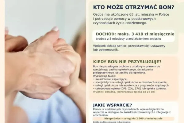 Bon Senioralny w Gminie Poniec – wsparcie dla seniorów i ich rodzin