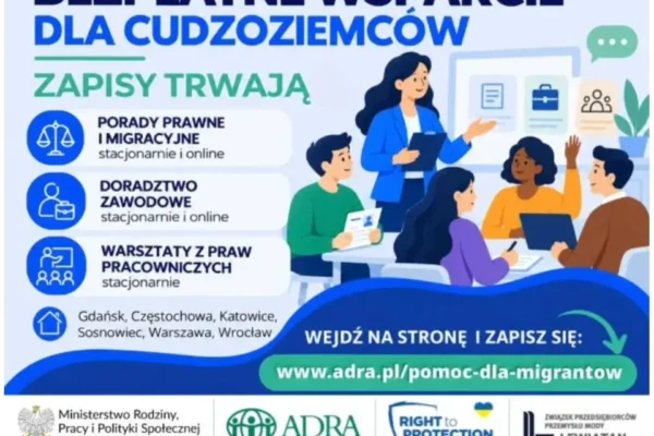 Bezpłatna pomoc prawna i zawodowa dla cudzoziemców w Polsce