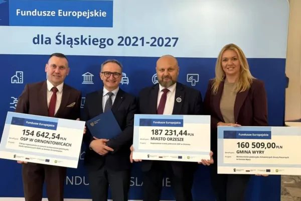 Ponad 160 tys. zł na sprzęt dla OSP Wyry i OSP Gostyń