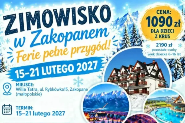 Zimowiska 2027 dla dzieci rolników z dofinansowaniem KRUS – zapisy trwają