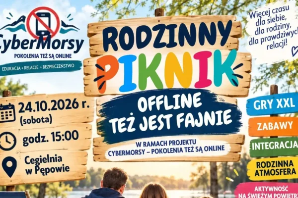 Rodzinny piknik „Offline też jest fajnie!” w Pępowie już 24 października